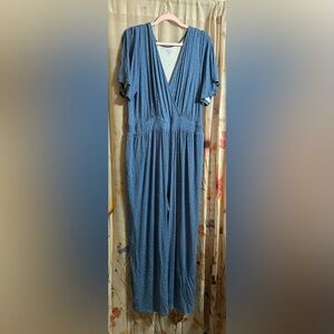 Market & Spruce Blue Jumpsuit